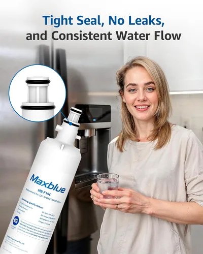 Miniatura 6 de Maxblue Filtro de agua de repuesto para refrigerador GE® RPWFE®, RPWF (con CHIP), compatible con WSG-4, WF277, GFE28GMKES, PFE28KBLTS, GFD28GSLSS