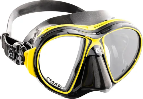 Miniatura 7 de Cressi Máscaras de buceo con lentes de lágrima inclinadas para una mayor visibilidad hacia abajo, evolución del aire y los ojos: fabricadas