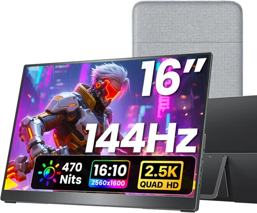 Miniatura 8 de kksmart Monitor portátil de 15.6 pulgadas 1080P FHD 86% sRGB 60Hz, monitor de viaje para laptop, MacBook Surface PC, Xbox PS5, HDMI Dual USB-C VESA