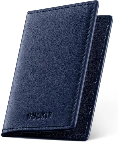 Miniatura 15 de VULKIT - Porta tarjetas de visita de cuero, organizador delgado de 2 lados para tarjetas de nombre de negocios para hombres o mujeres, Rosa