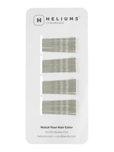 Miniatura 9 de Minihorquillas Heliums - Rubio Ceniza - Paquete de 40, horquillas pequeñas de 1.5 pulgadas para cabello fino y niños