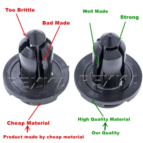 Miniatura 8 de Rexka 25 piezas de 0.394 in de agujero para parachoques de motor para guardabarros y rejillas compatibles con Subaru 909140007 Baja Forester Impreza