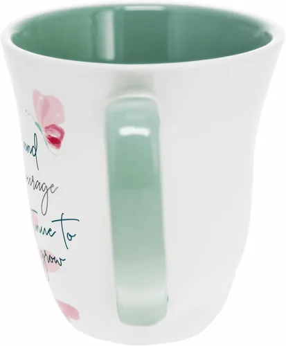 Miniatura 4 de Pavilion Gift Company - Fuerza y coraje - Taza grande de café de 16 onzas, taza con patrón floral, idea de regalo para el Día de la Madre, idea