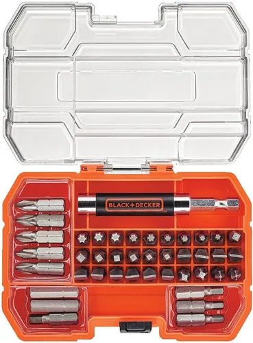 Miniatura 5 de BLACK+DECKER Destornillador inalámbrico, alcalino con juego de puntas de destornillador, 42 piezas (BCF601AA y BDA42SD)