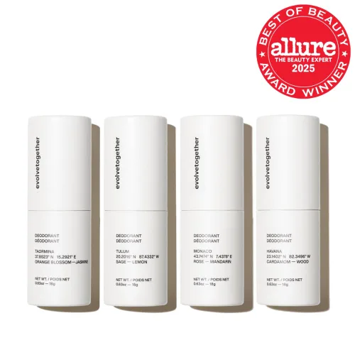 Miniatura 2 de evolvetogether Desodorante Natural Sin Aluminio para Mujeres y Hombres Paquete de Viaje de 4 Neutraliza Olores, Calma la Piel Vegano, Libre