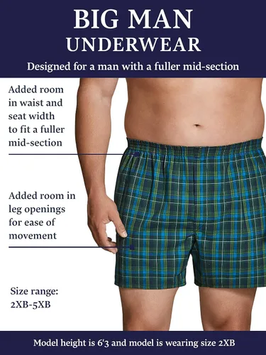 Miniatura 4 de Fruit of the Loom Mens Big and Tall Tag-Free Underwear