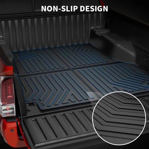 Miniatura 5 de OEDRO Tapete para cama de camioneta compatible con Toyota Tundra 2022-2025 2026, accesorios de 6.5 pies, línea de vehículo, protección para todo