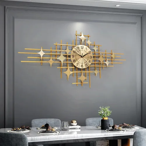 Miniatura 8 de Reloj de pared grande, moderno y decorativo, diseño silencioso, decorativo, para cocina, con personalidad, para el hogar, sin tictac, para sala