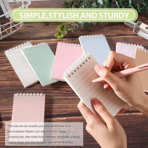Miniatura 4 de Ddaowanx Cuadernos pequeños, bloc de notas en espiral de bolsillo de 3 x 5 pulgadas con páginas a rayas, el pequeño cuaderno perfecto para Lindos