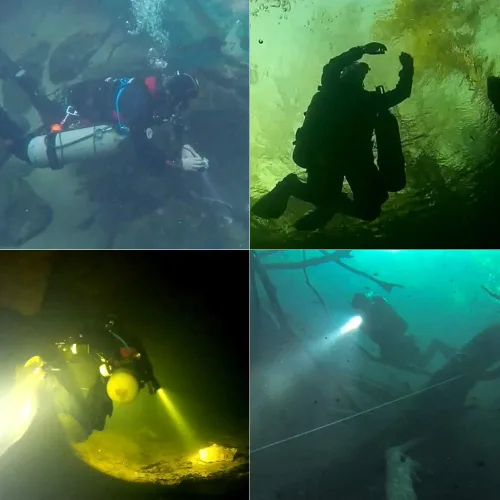 Miniatura 7 de SecurityIng DF06 3000LM - Luz de buceo con bote primario, 3 LED, linterna subacuática de 492 pies/492.1 ft con cable de 3.9 ft para buceo