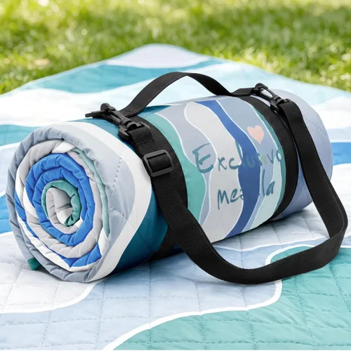 Miniatura 2 de Exclusivo Mezcla Manta de picnic impermeable de 60 x 80 pulgadas, manta de camping moderna a prueba de arena de poliéster floral multicolor grande