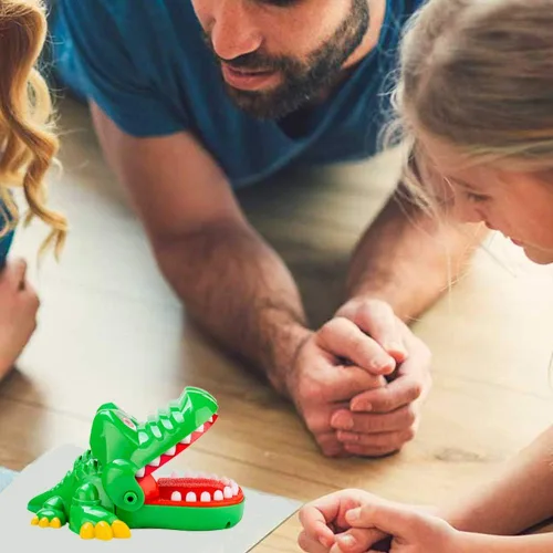 Miniatura 3 de Juego de Dientes de Cocodrilo para Niños, Juegos de Dentista de Dedo Mordedor de Cocodrilo Divertido Juego de Dientes de Caimán