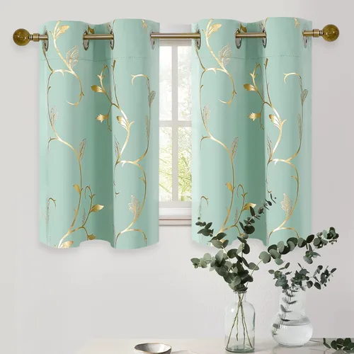 Miniatura 51 de BUHUA Cortinas Opacas de 63 Pulgadas de Largo, 2 Paneles con Aislamiento Térmico, Tratamiento de Ventana para Dormitorio, Cortinas Oscurecedoras