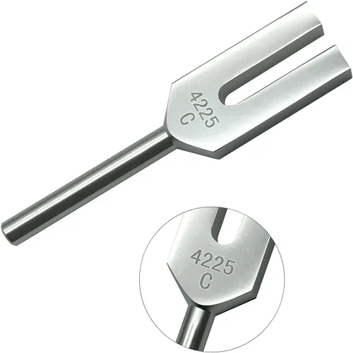 Miniatura 4 de Juego de diapasones de ángel 4096 Hz 4160 Hz 4225 Hz para limpieza de cristales, sintonizadores de ángel, martillo de madera y bolsa de terciopelo
