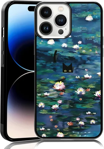 Miniatura 117 de Elegante funda de teléfono con diseño de gato Marie compatible con iPhone 11, funda de encaje dorado para iPhone, a prueba de golpes, rosa fucsia