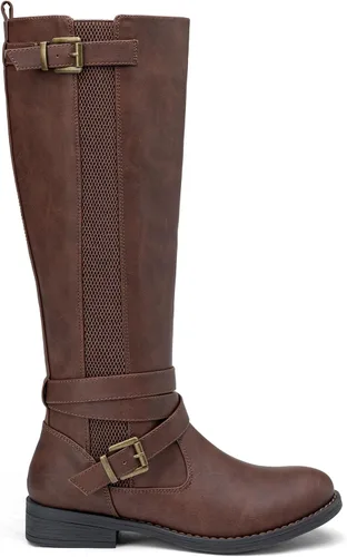 Miniatura 6 de Vepose Botas altas hasta la rodilla para mujer 952 Stretch Riding Retro Fashion