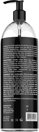 Miniatura 6 de Healthy Vibes Lubricante a base de silicona de 32 onzas para preservativos de látex y juguetes sexuales duros, lubricante de gel de larga duración