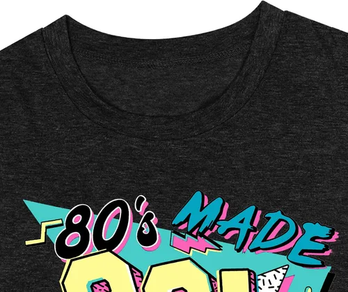 Miniatura 6 de Camisa Made Me de los años 80 Baby 90 para mujer, tallas grandes, trajes de los años 90, camisetas retro de los años 80