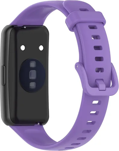 Miniatura 2 de Senter Banda de repuesto de goma suave de liberación rápida para Huawei Band 7 Smart Watch Púrpura