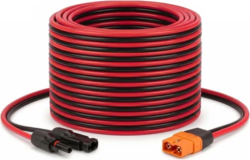 Miniatura 19 de MOOKEERF Cable solar a XT60i – 2 piezas de panel solar de 2 pies a XT60i adaptador adaptador cable de extensión para estación de energía portátil
