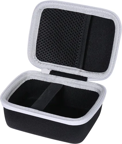 Miniatura 2 de co2CREA Carcasa rígida compatible con Bushnell Golf Wingman Mini GPS Speaker (negro/plateado)