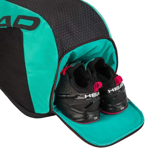 Miniatura 2 de HEAD Tour Team Mochila para raquetas de tenis, bolsa de transporte para 2 raquetas con correas acolchadas para el hombro y compartimento