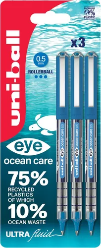 Miniatura 16 de uni-ball Eye Ocean Care UB-150ROP - Bolígrafo de punta redonda de 0.020 in para escritura suave, dibujo, arte y colorear, resistente a