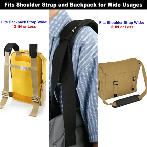 Miniatura 6 de Cosmos 2 almohadillas universales para correa de hombro, repuesto para laptop, mensajero, bolsa de viaje, guitarra, correa de hombro para asiento