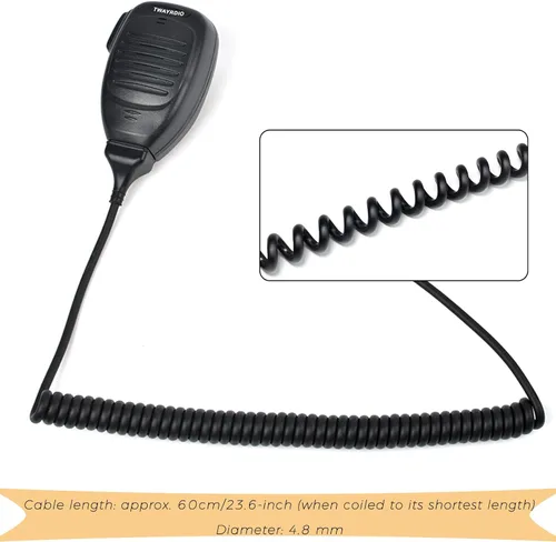 Miniatura 3 de TWAYRDIO KMC-35 Micrófono de radio móvil dinámico estándar (RJ45) Reemplazo de altavoz de mano MIC para Kenwood NX700 NX800 TK8180 TK7180 TK7360