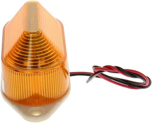 Othmro Luz de advertencia de 12 V, lámpara de torre de luz de señal industrial, alarma LED de columna, indicador de luz de torre redonda, luz