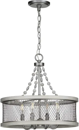 Miniatura 3 de Progress Lighting Austelle Collection - Lámpara de araña de 4 luces galvanizada