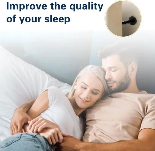 Miniatura 7 de 4 topes de cabecera para pared, marco de cama ajustable, antivibraciones, parachoques de pared de cama con almohadillas y tornillos gratis
