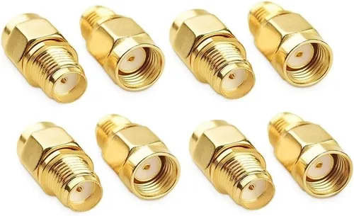 Miniatura 5 de CORONIR Adaptador coaxial RF hembra SMA a RP-SMA macho adaptador para antenas Wireless LAN dispositivos Coaxial Cable Coaxial Booster Repetidores