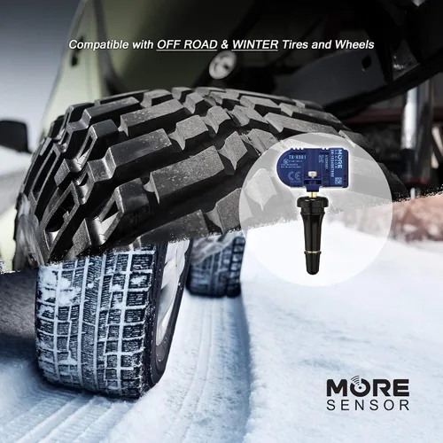 Miniatura 4 de MORESENSOR Compact PRO Series - Sensor de presión de neumáticos TPMS de 433 MHz Preprogramado para modelos seleccionados de más de 30 marcas