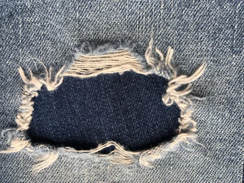 Miniatura 5 de Parches de mezclilla elástica negra súper resistente para planchar - de Holey Patches (tamaños surtidos) (1-5" x 8")
