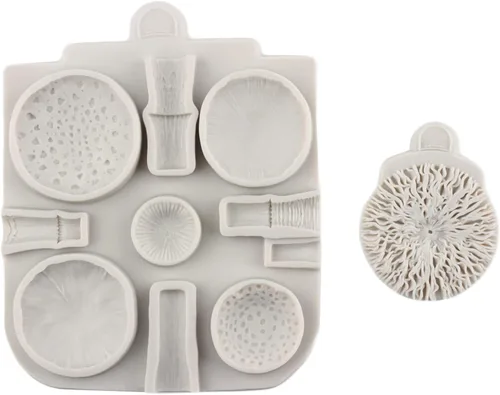 Miniatura 8 de Sijiangmold Moldes de silicona 3D para fondant de hongos, molde de chocolate para decoración de pasteles, chocolate, caramelo, polímero, arcilla
