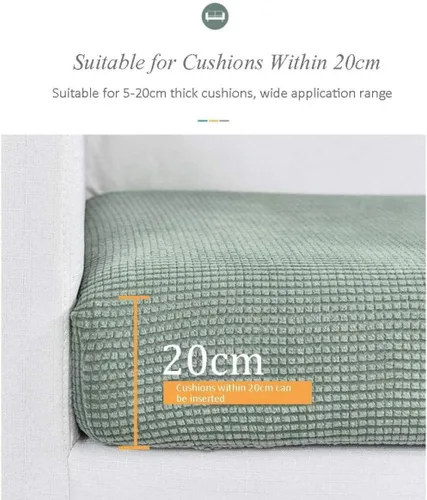Miniatura 5 de Cojín protector para sala de estar, protege la funda de cojín del sofá, protector de cojín de sofá de alta elasticidad, funda de asiento de sofá