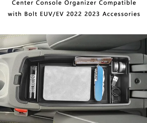 Miniatura 7 de EDBETOS Bandeja Organizador de Consola Central Compatible con Chevy Bolt EUV Bolt EV Accesorios 2022-2023 Almacenamiento Interior Secundario