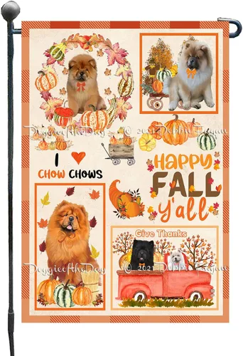 Miniatura 46 de Doggie of the Day Chow Chow Dogs Garden Flags - 4th of July Independence Day - Double Sided- Yard Porch Lawn Spring Decorative Gift - Home Decor 12