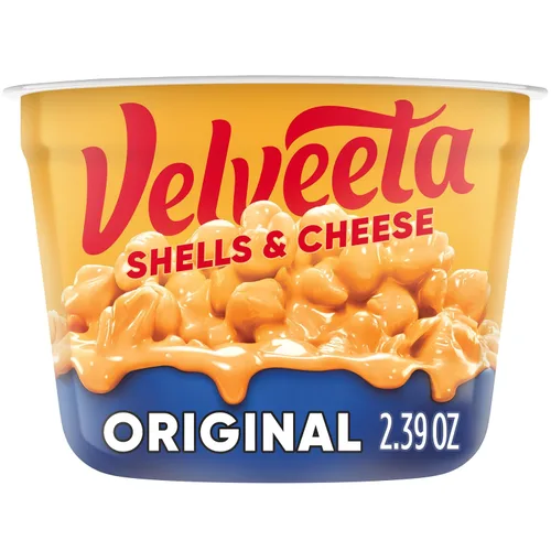 Miniatura 10 de Velveeta Shells & Cheese Original - Taza de macarrones con queso para microondas (taza de 2.39 onzas)