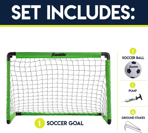 Miniatura 3 de Franklin Sports Mini Soccer Goal with Ball and Pump