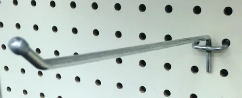 Miniatura 4 de Ganchos de clavija de 1 pulgada, ganchos para panel de exhibición de tablero perforado, paquete de 40