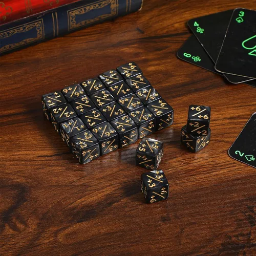 Miniatura 4 de Toddmomy Juego de contadores de dados de 24 piezas de acrílico de 0.62 pulgadas más fichas de dados para juegos de cartas, accesorios