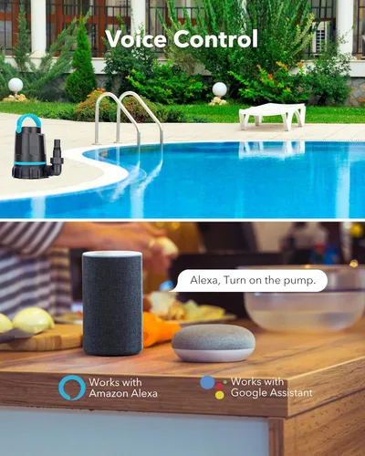 Miniatura 7 de HBN Enchufe inteligente para exteriores impermeable con 6 tomas, temporizador de estaca de alimentación WiFi de 6 pies, temporizador de salida al