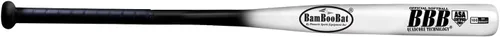 Miniatura 8 de BamBooBat Bate de sóftbol de lanzamiento lento sin carga aprobada por la ASA - 34 pulgadas garantía de 100 días Mango natural/barril azul real