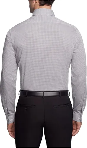 Miniatura 2 de Calvin Klein Camisa de vestir para hombre, ajuste delgado, sin planchado, guinga