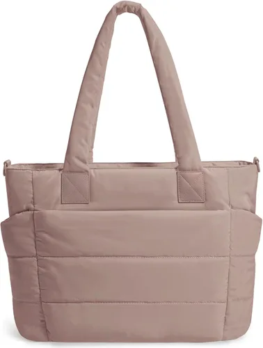 Miniatura 10 de Bolso de mano acolchado para mujer, bolso grande de enfermera, bolso de hombro con cremallera para trabajo y viajes