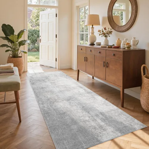 Miniatura 60 de Alfombra de pasillo lavable de 2 x 6 pies, antideslizante, de pelo bajo, alfombra de área de cocina, alfombra suave y larga para entrada, alfombra