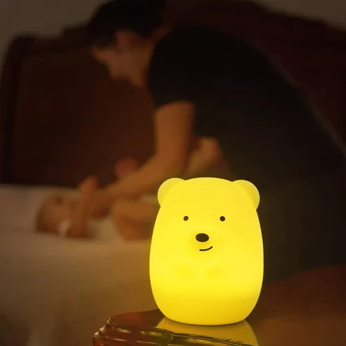 Miniatura 6 de Luz nocturna para niños, lámpara de noche para niños/adultos, luz multicolor con control remoto, resistente a la rotura, cuidado de los ojos