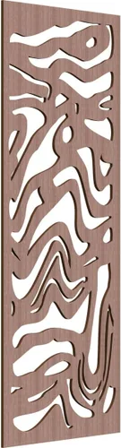 Miniatura 90 de 9 3/8"W x 24 3/8"H x 1/4"T Northfield Decorativos Paneles de Pared de Madera Calado, Abedul